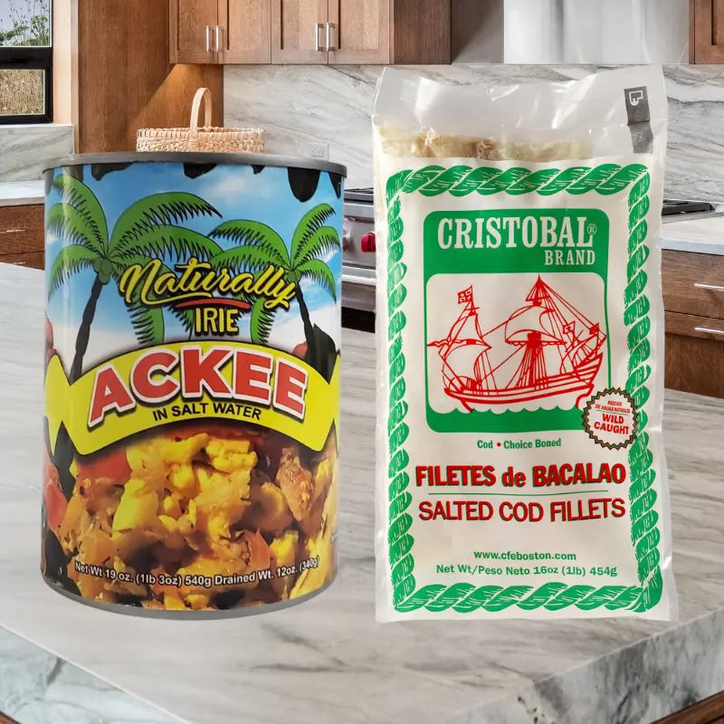 ackee in salt water brine cristobal cod fish fillet jamaica place Best Caribbean Products Wholesale Store